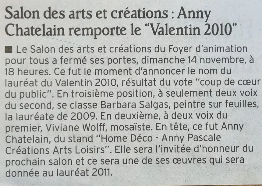 article de journal
